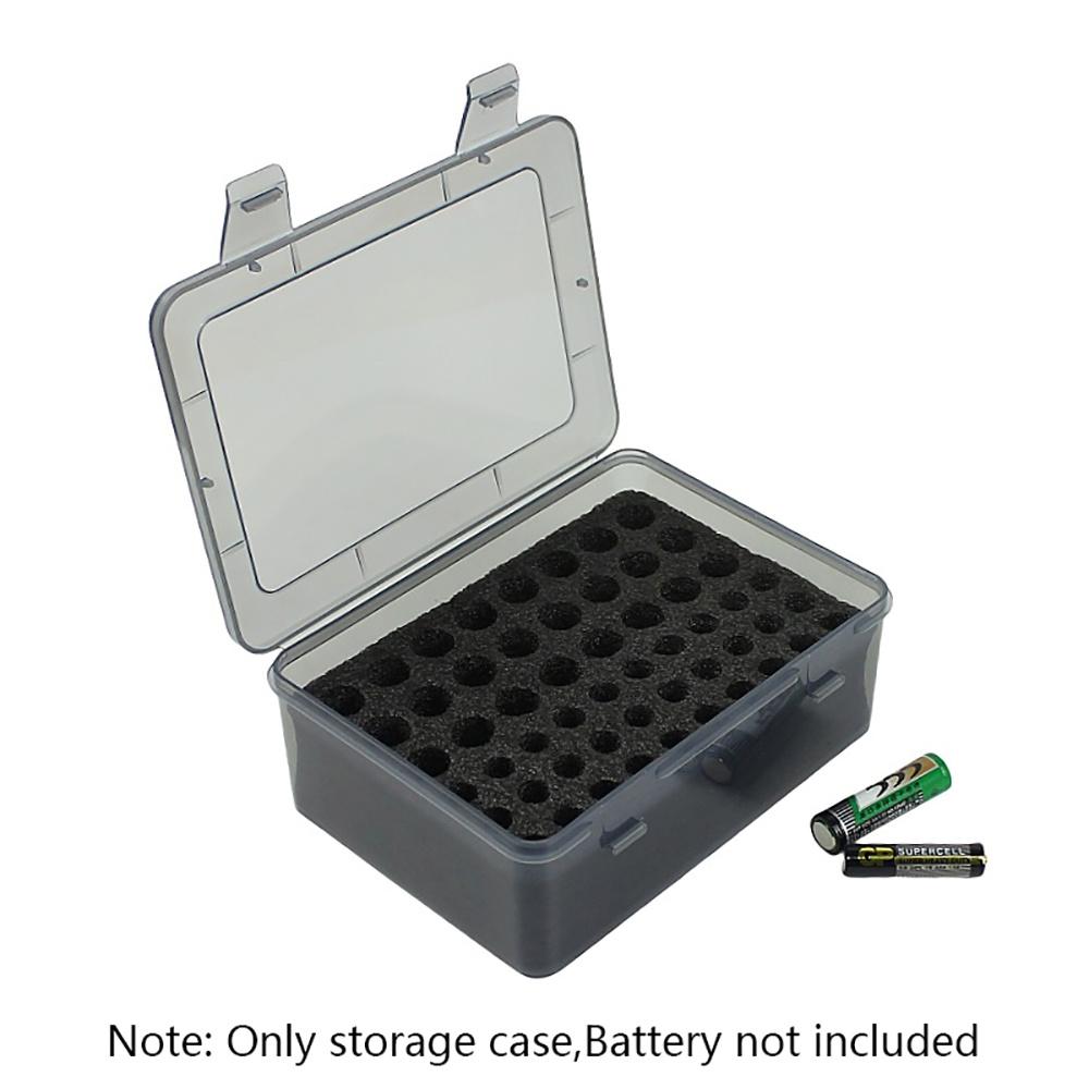 No.5/7 Battery Box Holds 54 Slot AA AAA Battery Storage Organizer Case Holder for Home Garage Drawer Protect Battery Storage