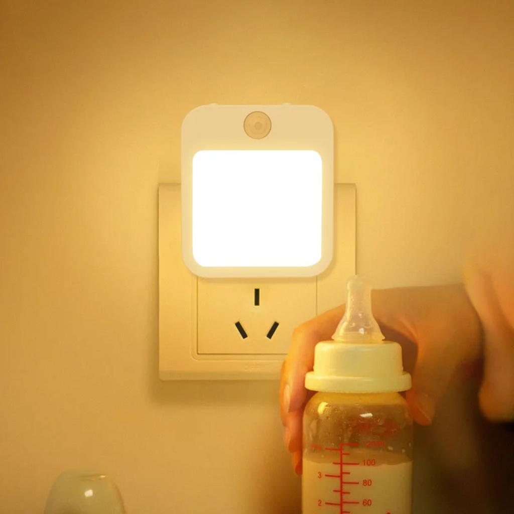 Motion Sensor Night Lights EU Plug Dimmable Cabinet Light Baby Bedside Bedroom Corridor Wireless Night Lamp Lighting Sign Led