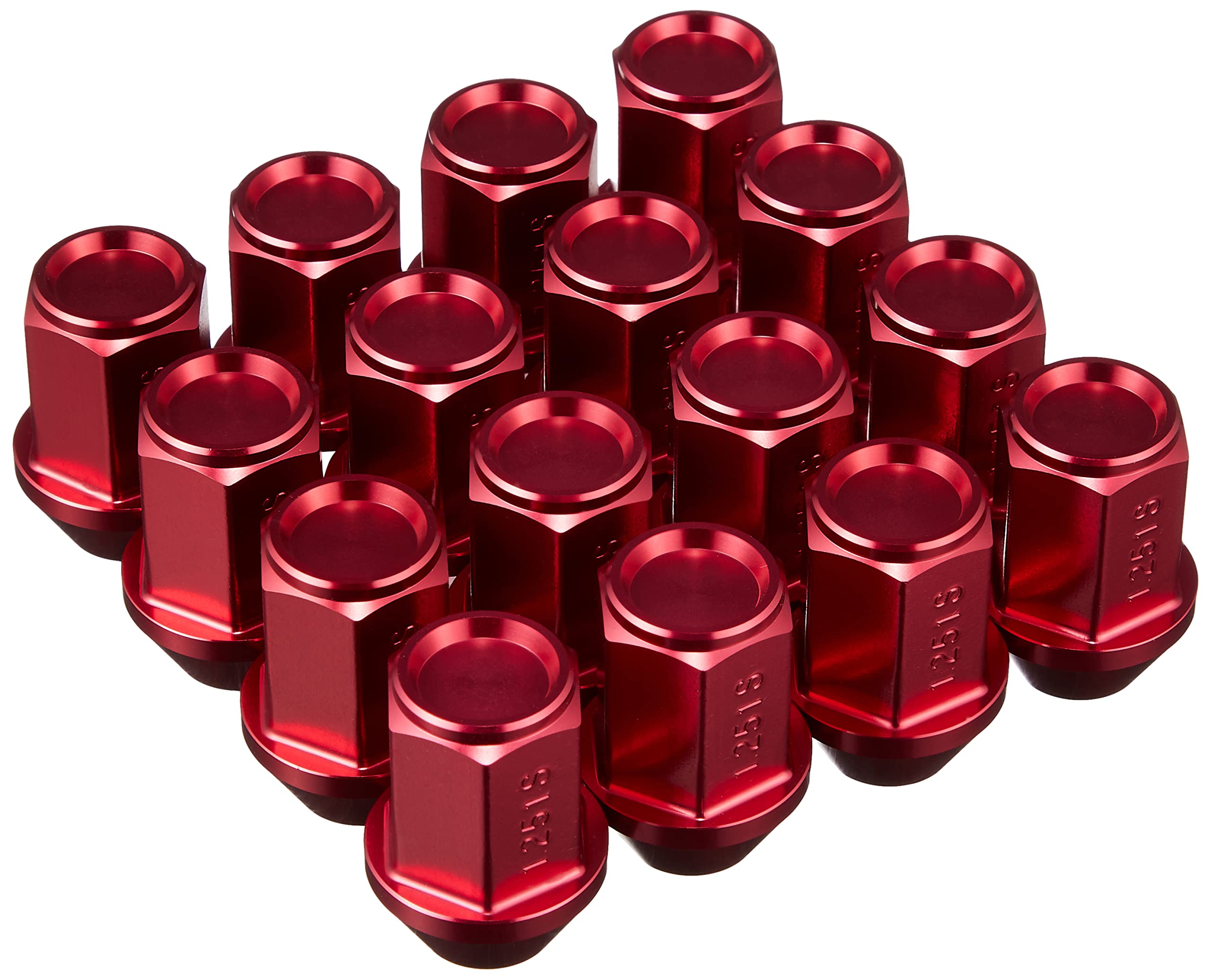 LEGGDURA RACING Wheel M12 x KIN36R KYO-EI (Kyoei Industry) Nuts, P1.25, Red,