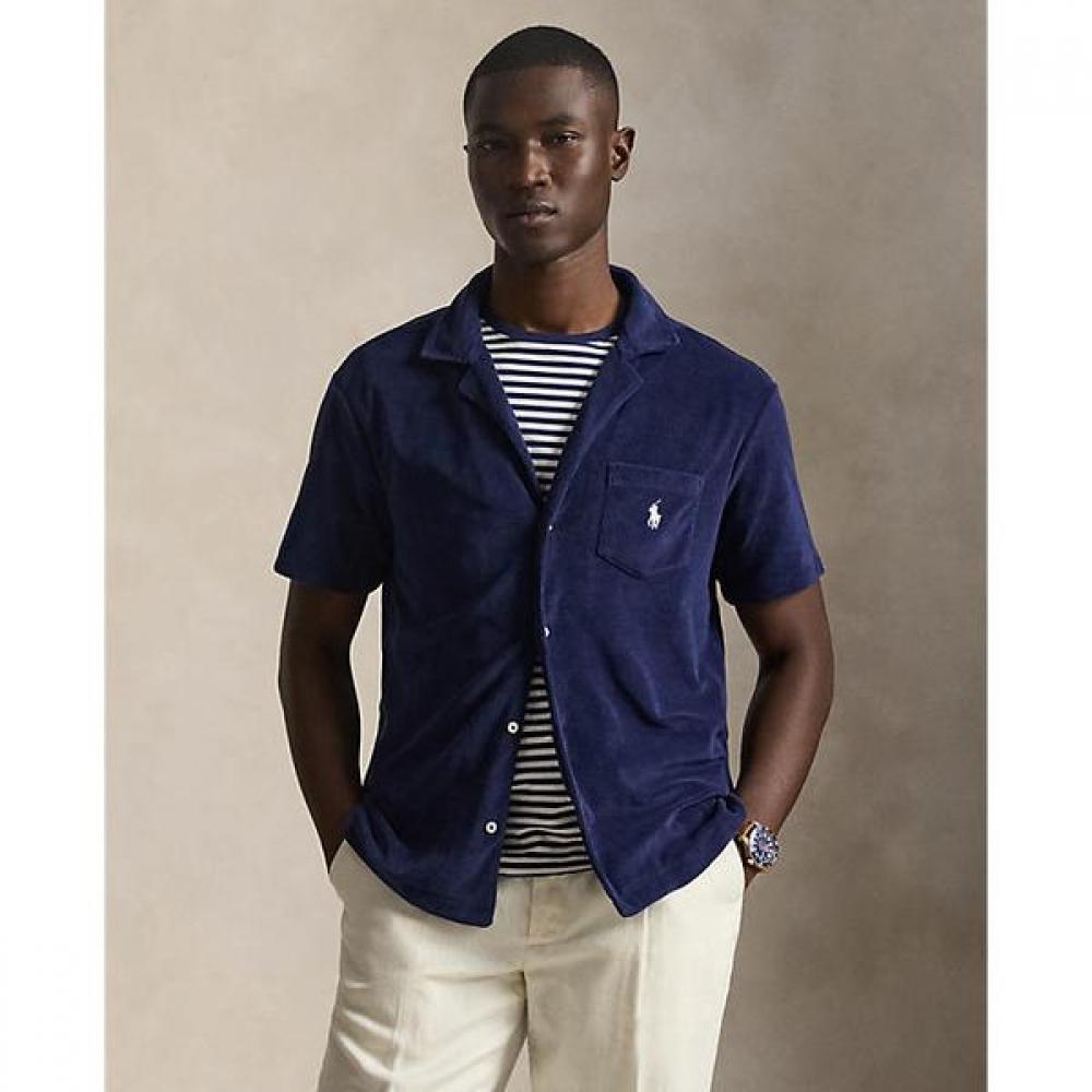 

Polo Ralph Lauren Men S cuStom Slim Fit Terry Camp Shirt Mnpowov1n820988410 S