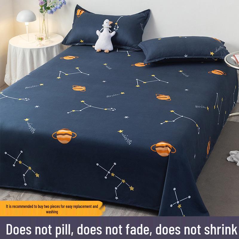 Three-Piece Winter Bed Set: 1.5m Washed Cotton Quilt, Pillowcase, Cover