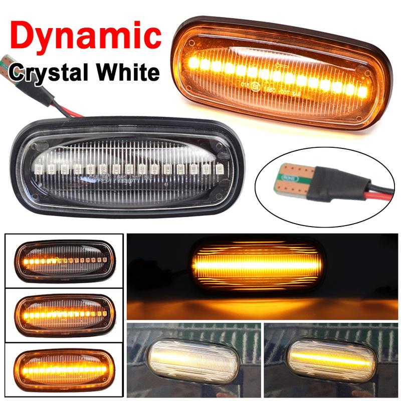 Dynamic Flowing LED Side Marker Light For Land Rover Discovery 2 1999-2004 Defender Freelander 1 2002-2005 XGB000030