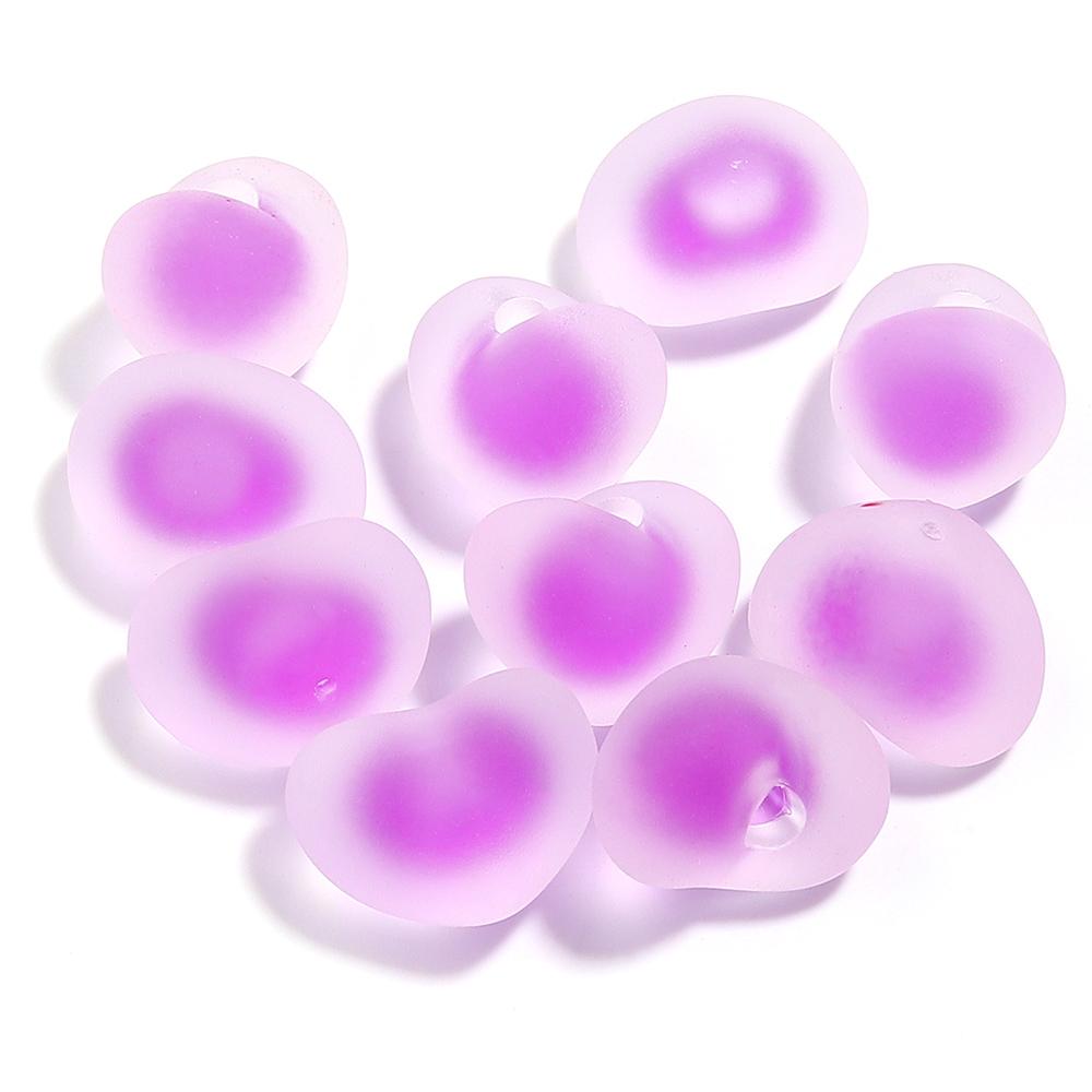 10pcs Acrylic Frosted Heart Beads Multicolor Love Heart Charms Beads For DIY Jewelry Making Bracelets Pendants Earrings Findings