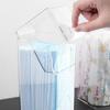 Flip Lid Cosmetic Brush Storage Box Transparent Pencil Storage Holder  Office