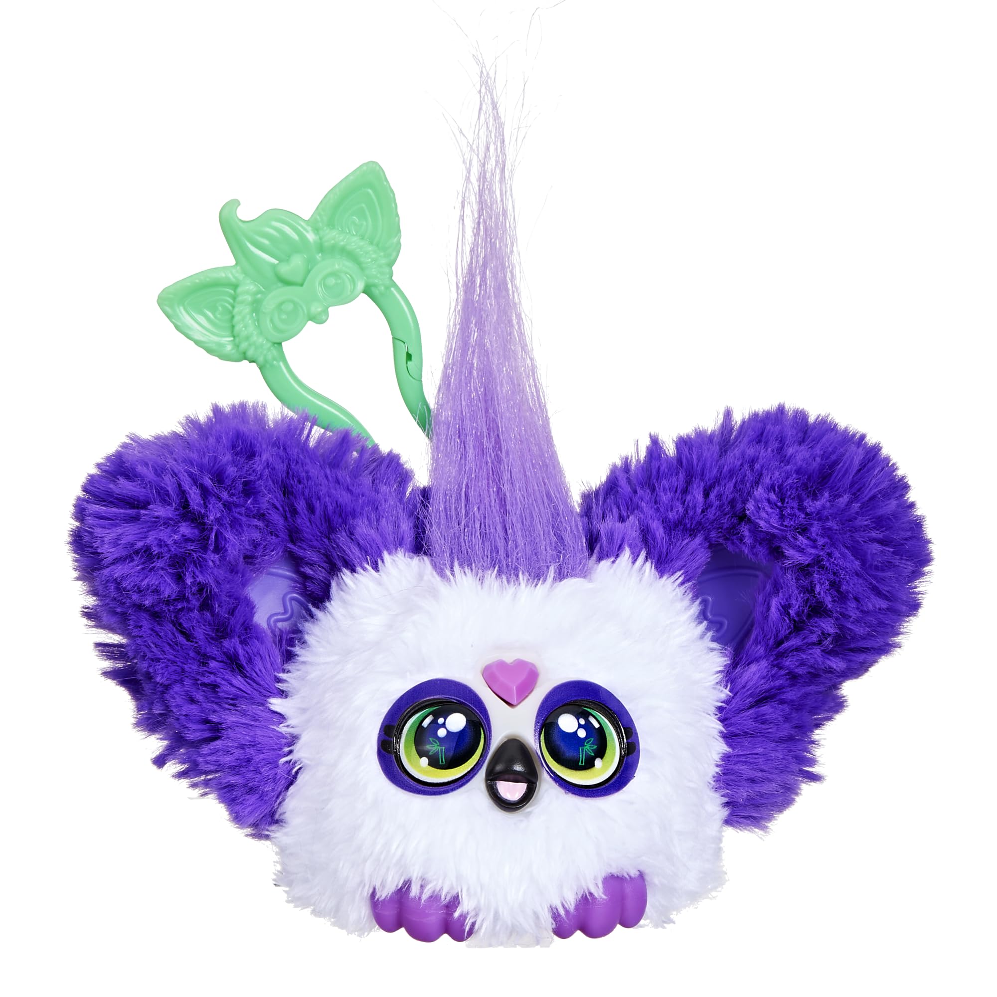 

Hasbro Furby Furblets Бамбуковый Мини-друг, Электрическая плюшевая игрушка для мальчиков и девочек, Возраст 6+, Панда, Черно-белый, Furby говорит, Музыкальный, G1698,