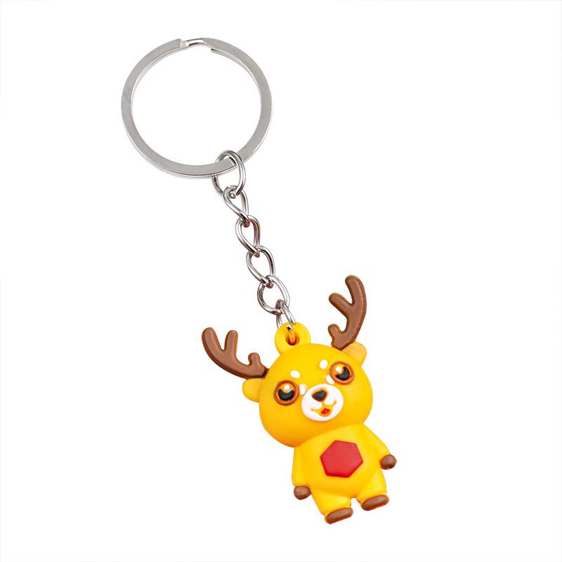 Santa Claus Silicone Keychain - Cute Christmas Student Gift