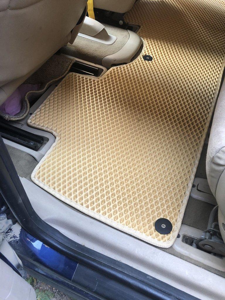 Коврики EVA (3 ряда, бежевые) для Seat Alhambra 1996-2010 гг