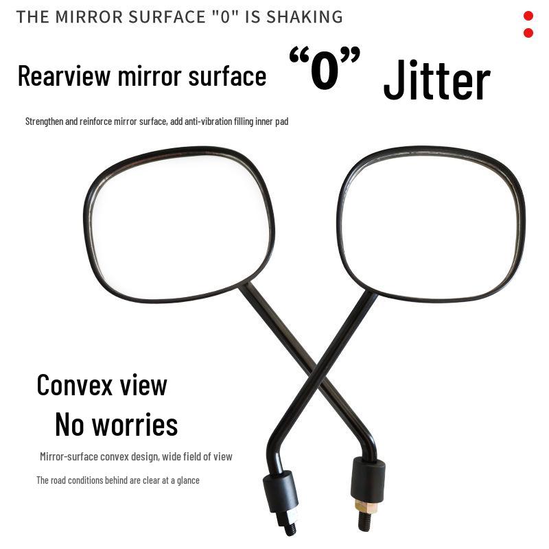 Compact Knife Electric Vehicle Rearview Mirror with 8m Reflector, Dual Thread Compatibility