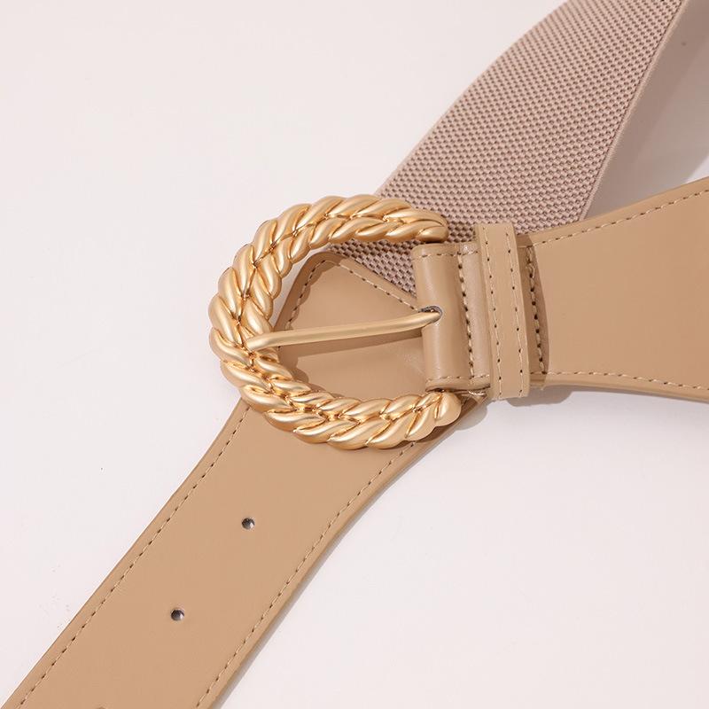 Simple and Versatile Waist Seal Fashion Elastic Elastic Large Size Waist Belt E-commerce Women's Waist Seal