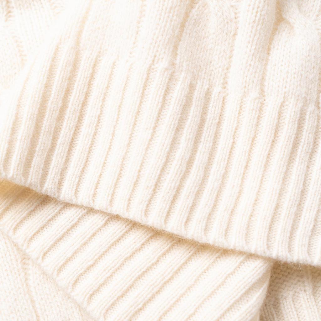 Polo Ralph Lauren FW21 Chunky Knit Logo Embroidered Pullover Sweater Men Sweater White 710719546001