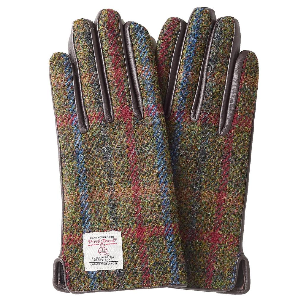 7th HEAVEN Harris Tweed Leather Gloves Women's AY-15AWGL-001 (Bordeaux)