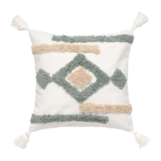 NITORI Cushion Cover Tuft Ori GE001 GR 4545cm 7807182