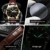 Oulishi Men's Waterproof Quartz Business Watch