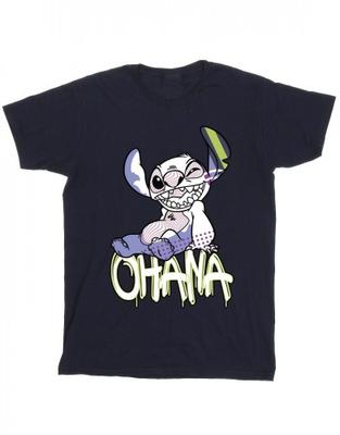 Бавовняна футболка Lilo and Stitch Ohana Graffiti для дівчаток