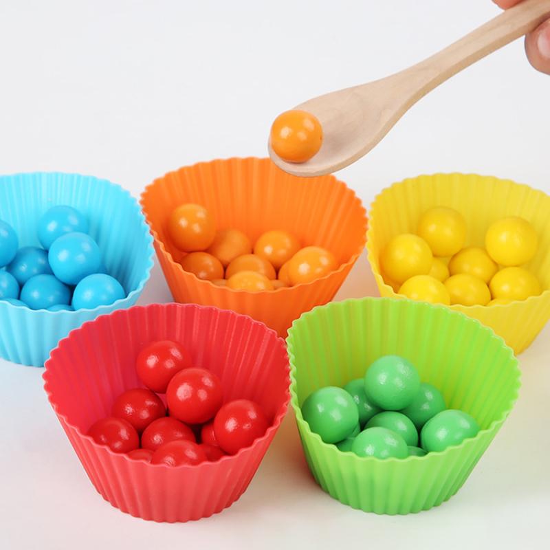 Wooden Arithmetic Clip Beads Preschool Toy Early Cognitive Educational Toy For Kids