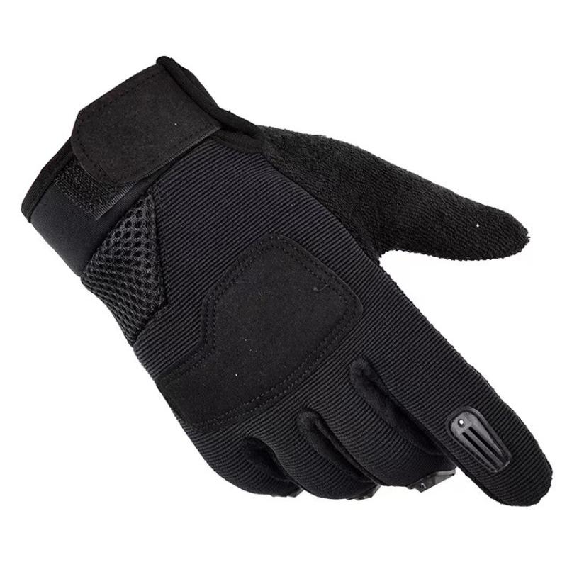 Meier Sports gloves tactical non-slip cycling full finger gloves for men One size fits all чёрный
