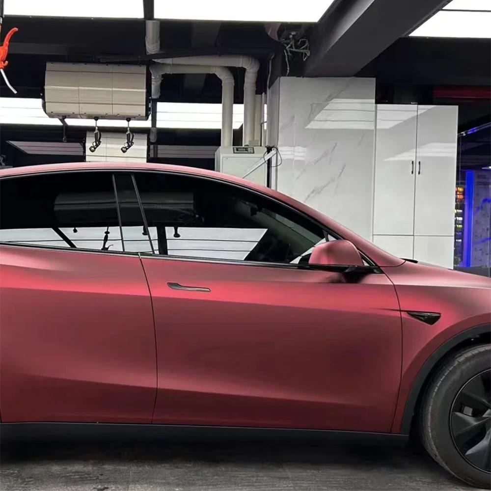PET Matt Liquid Metal Dragon Blood Car Vinyl Film With Air Release Technology Car Wrap Sticker Motorcycle Auto Decor Accessories