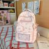 Schoolbag Cute Little Fresh Stars Large Capacity Junior High School Student Schoolbag Grade 1-1 Backpack Computer Bag Female