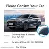 4x Für Jetour X70 Plus Soueast DX8 2022 2023 2024 Regen Sonne Fenster Visiere Awings Deflektor Schutz Windschutzscheibe Auto