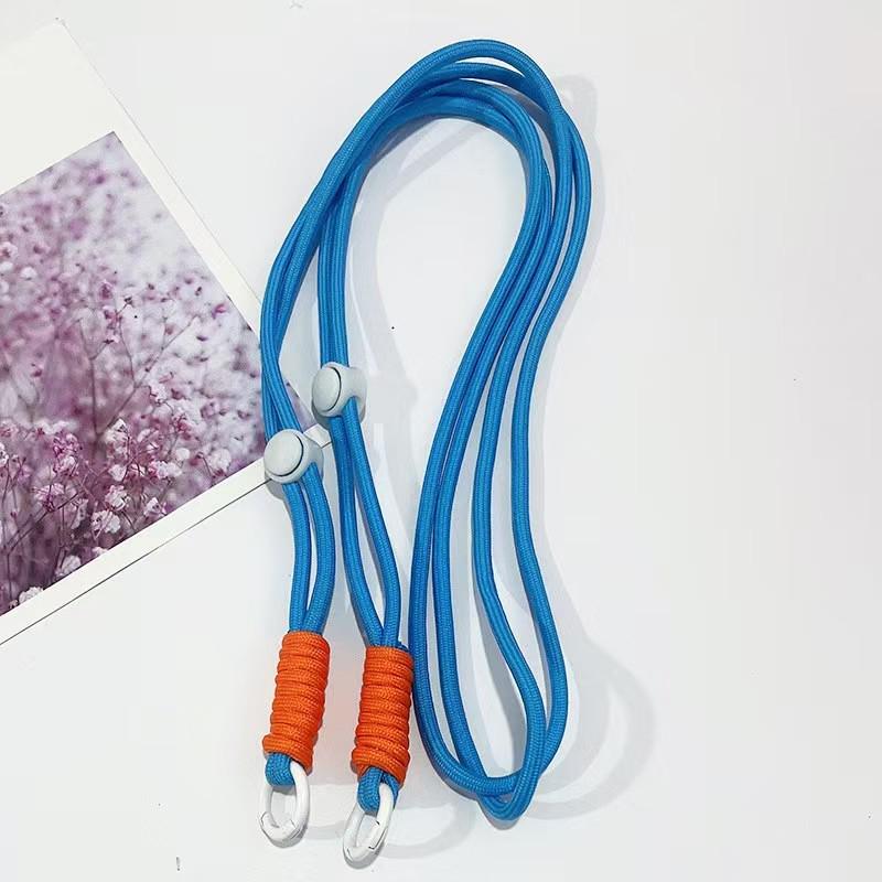 Adjustable Braided Mobile Phone Lanyard with Detachable Crossbody Strap and Shoulder Chain