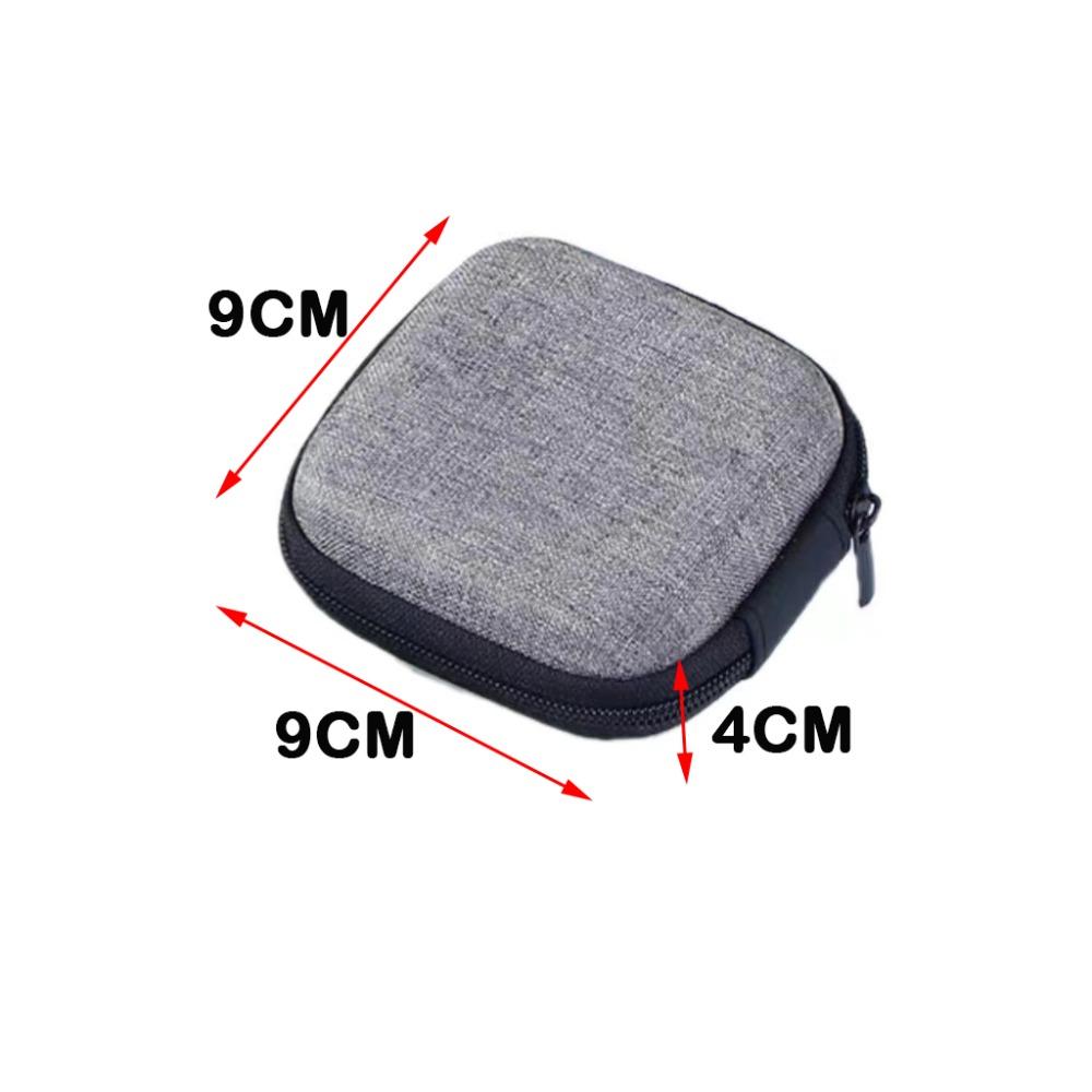 Portable Zipper Earphone Case Bag Mini Protective Charging Cable Organizer Multifunctional Shockproof Digital Storage Bag U Disk