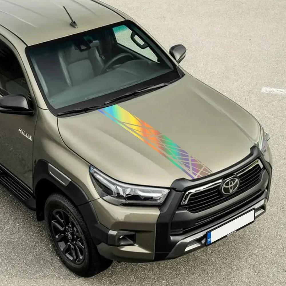 Front Hood Sticker For Toyota Hilux Revo SR5 2015 - 2017 Pickup Car Sticker Kit Waterproof PVC Stickers Car Exterior Accessories