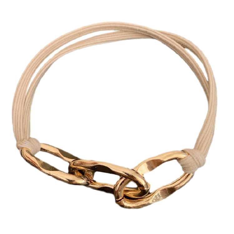 

Sophisticated Scrunchies Metal Hairband Fashionable and Comfortable Haripieces Elastic Hair Scrunchy for Women