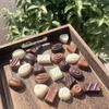 Chocolate Preto Puro Simulado, Avelã, Branco, Marrom, Sabor Rum, Loja de Sobremesas, Padaria, Display para Cafeteria, Comida Falsa 8 unid./conjunto