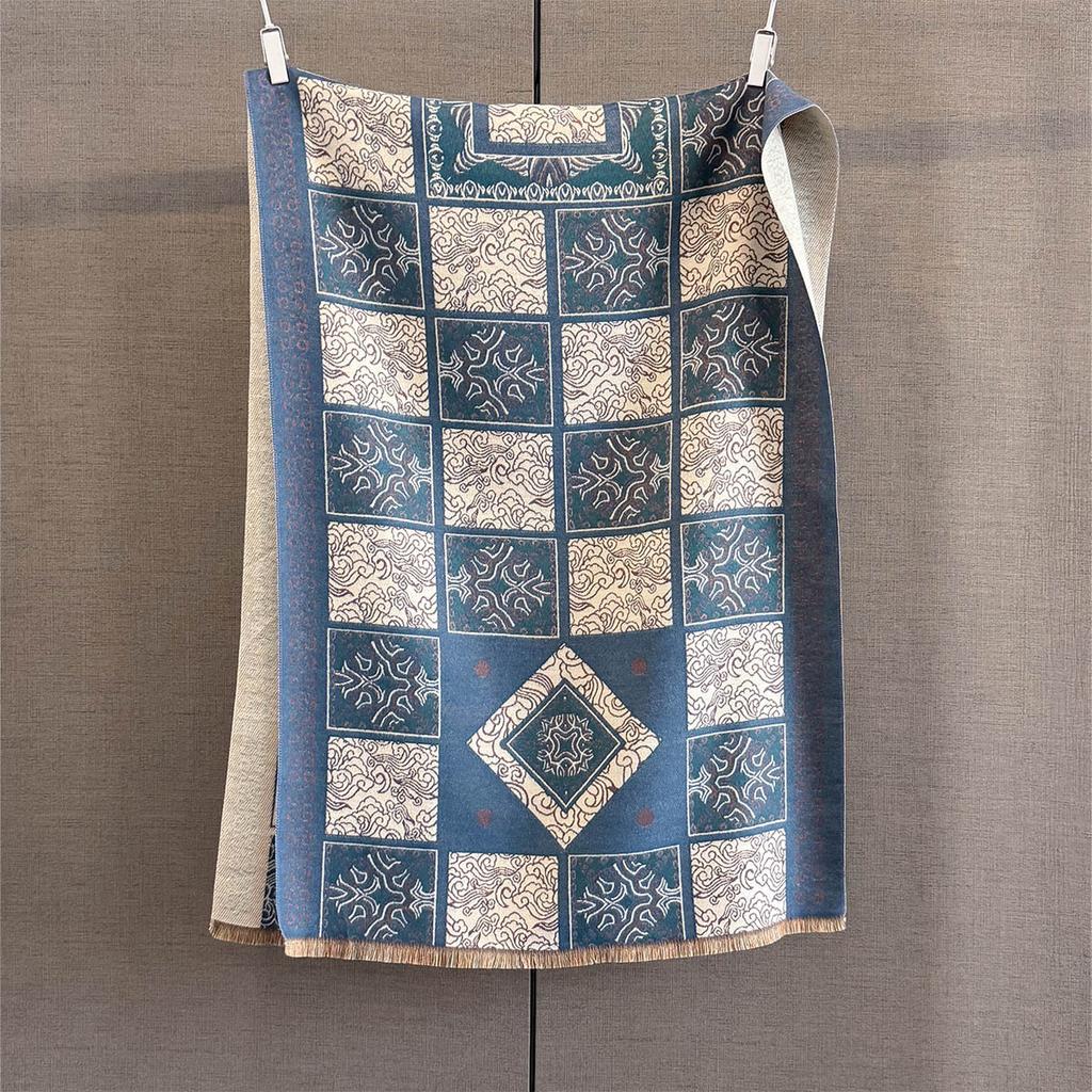 Luxury  Cashmere Women Paisley Scarf Winter Warm Shawl And Wrap Bandana Pashmina Female Foulard Square Thick Blanket Poncho