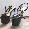 Luxury Women's Sandals 19cm Super Metal High Heels Summer Shoes Platform Sexy Strap Heeled Dance Stripper Fetish Shoes Ladies