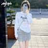 MJ Style Women's Loose Fit Cotton Long Sleeve T-Shirt