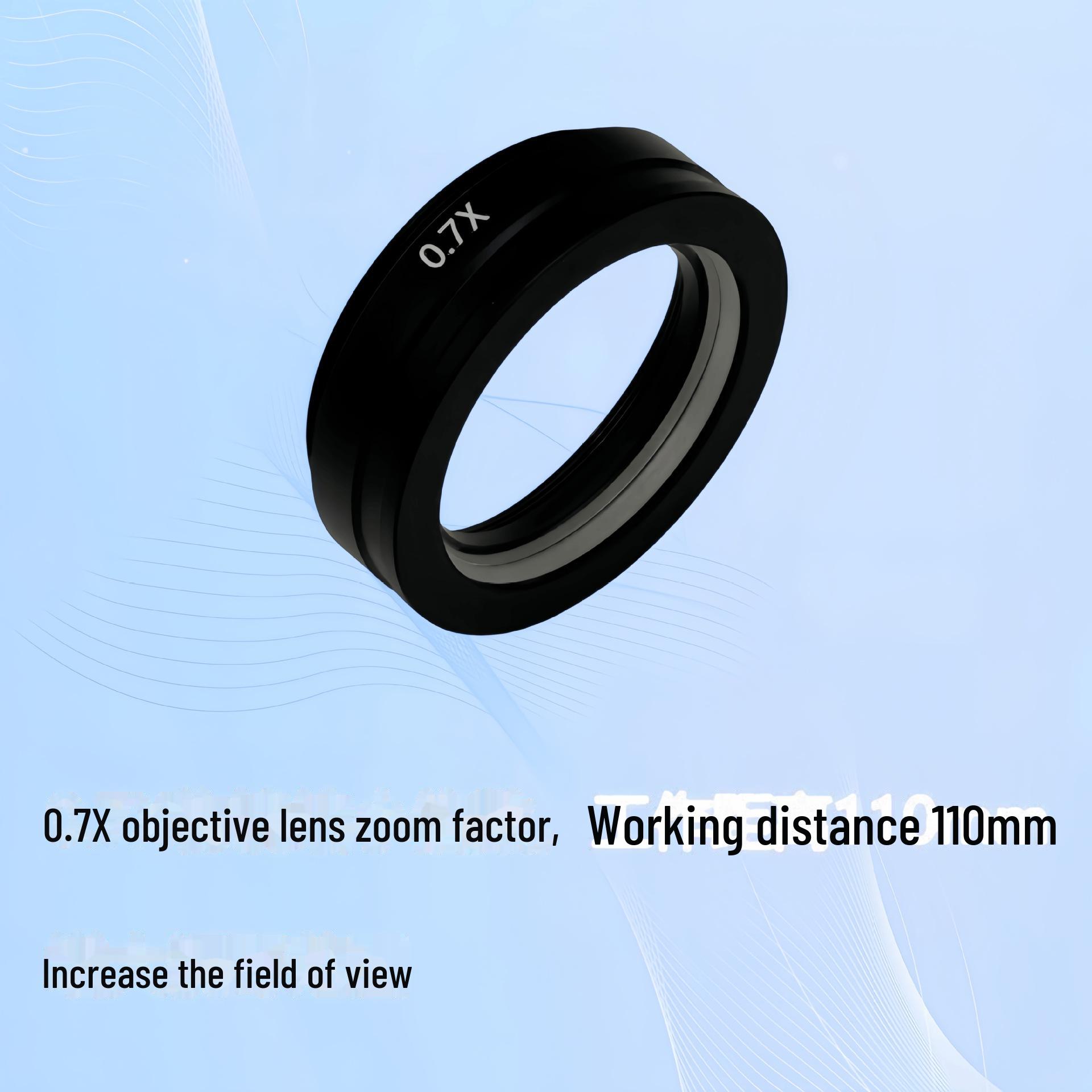 

Набір об єктивів монокулярного мікроскопа: 0,3X, 0,5X, 0,7X, 1,5X