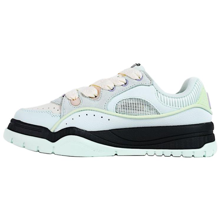 Li-Ning Classic Fashion Versatile Non-Slip Wear-Resistant Low-Top Skate Shoes Women Sneakers Sand-Blue AGCV280-3