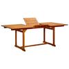 VidaXL Garden Dining Table (150-200)x100x75cm Solid Acacia Wood