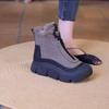 New Style Plus Velvet Warm Mid-cut Cotton Boots Winter Versatile Platform Shoes High Snow Boots Soft-soled Fashion Long Boots