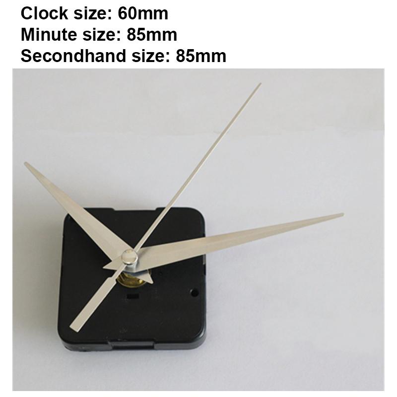 

1 комплект подвесных самодельных кварцевых часов, бесшумный механизм настенных часов, кварцевый механизм для ремонта часов, детали часового механизма с иглами 1Pcs