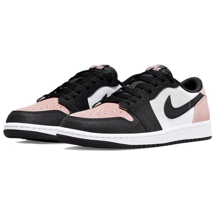 Tenisi unisex Air Jordan 1 Retro Low OG Bleached Coral Roz Negru Alb CZ0790-061