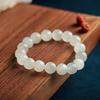 White Moonstone Bracelet, Round Beads, Beaded 12Mm Beads, Natural Moonstone Crystal Bracelet, Women'S Diy Jewelry.
