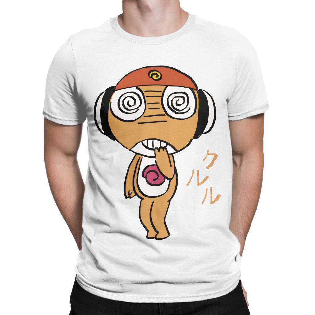 Men Womens TShirts Funny Sgt Frog Keroro Awesome 100 Cotton Tees Short Sleeve  T Shirts Crewneck Clothes Party