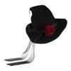 Lolita Modern Rose Big Bow Witch Hat Big Brim Cap Halloween Gifts for Head Ornam