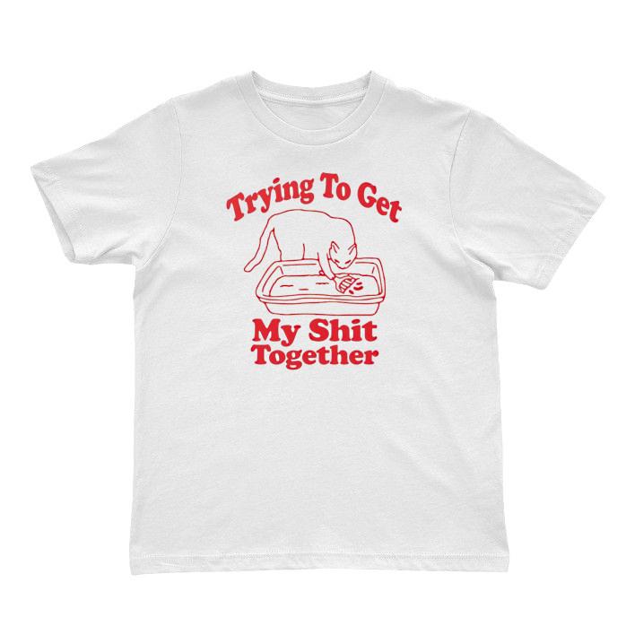 Рубашка «Пытаюсь собраться», Смешная юмористическая рубашка, Саркастическая рубашка, Смешная футболка M