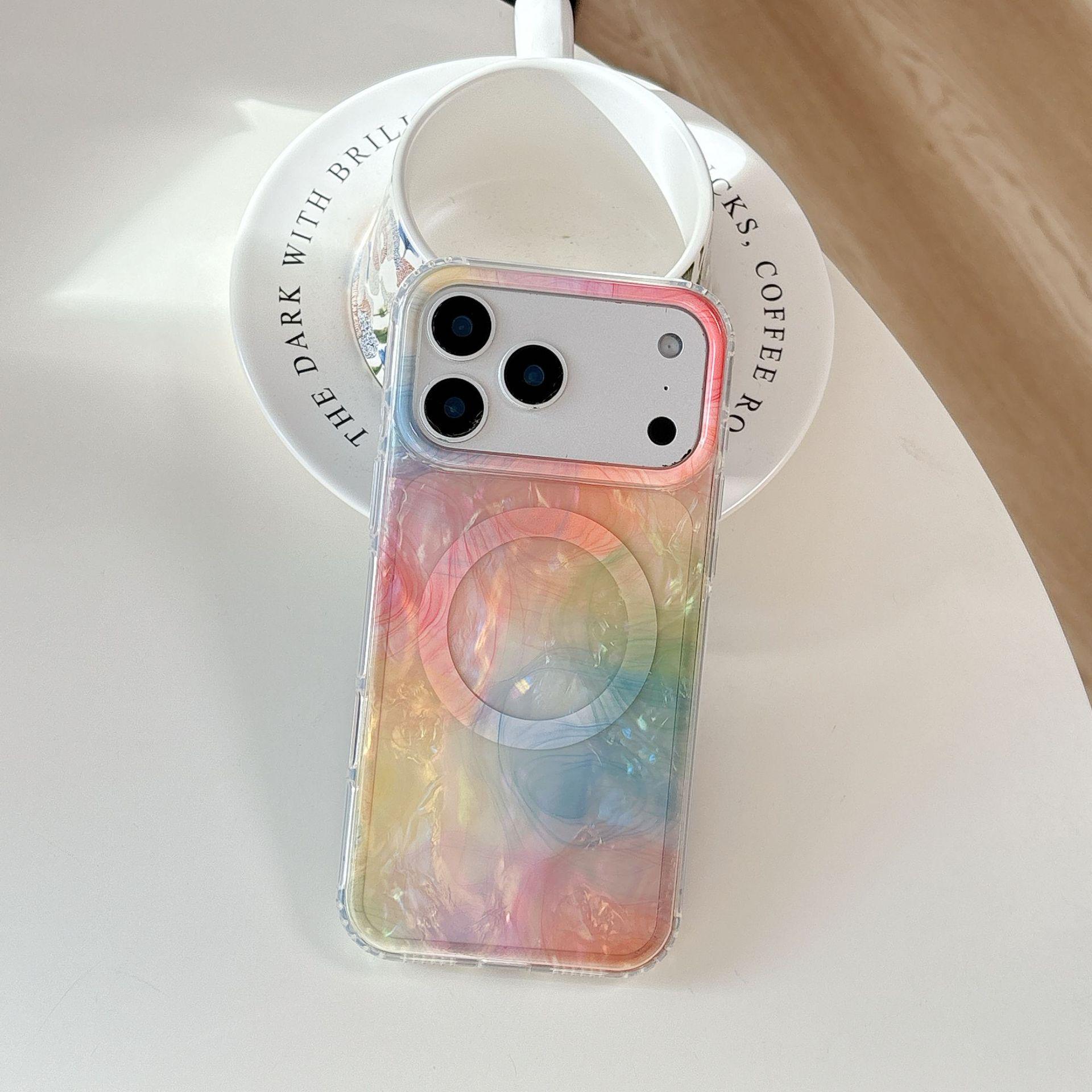 

Korean Style Colorful Graffiti iPhone 17 Pro Max Magnetic Drop-Proof Case iPhone 17 Pro
