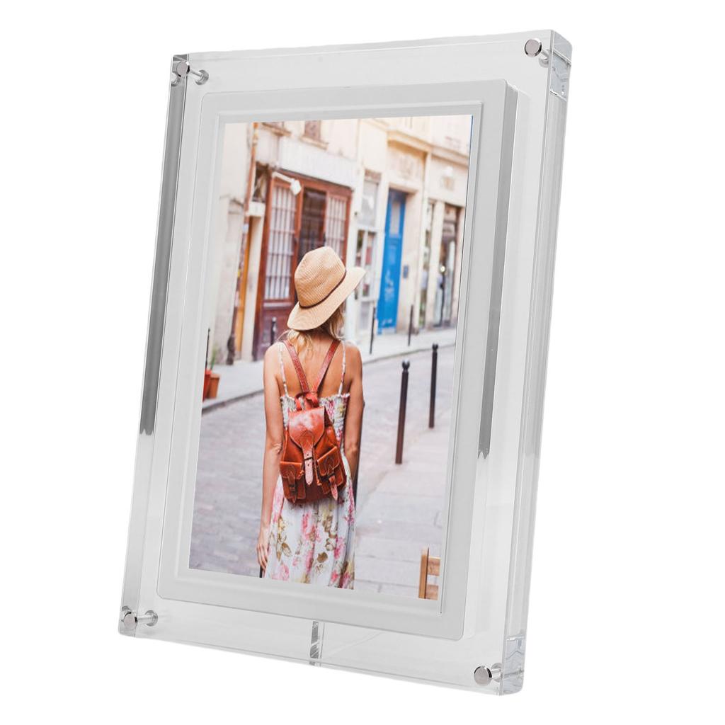 WiFi Digital Picture Frame 10.1 Inch Touch Screen Acrylic 1280x800 Smart Cloud Electronic Photo Frame with 32GB Storage