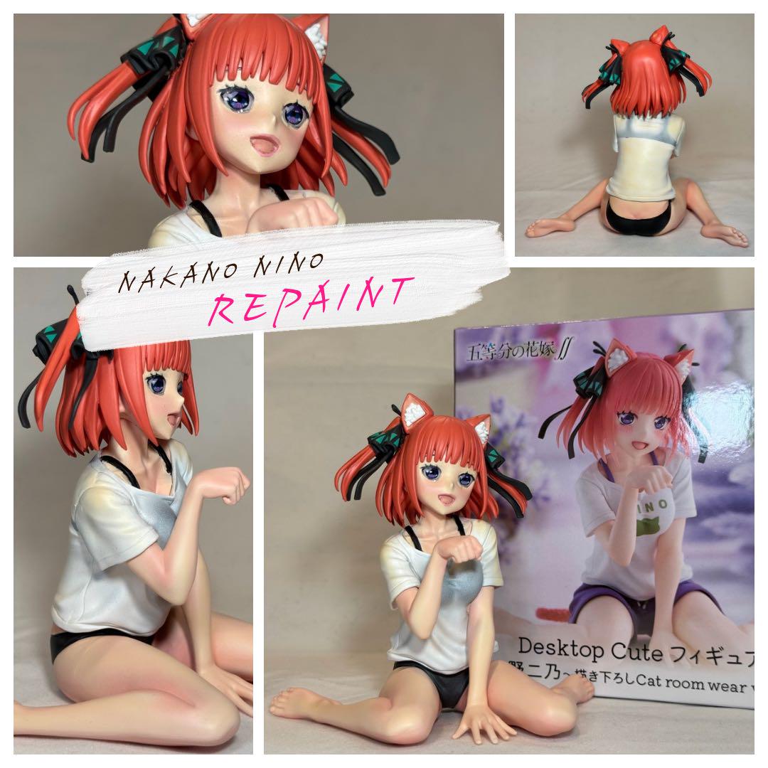 

[Б/У] Квинтэссенциальные квинтюплеты Накано Нино Настольная милая фигурка перекрашенная