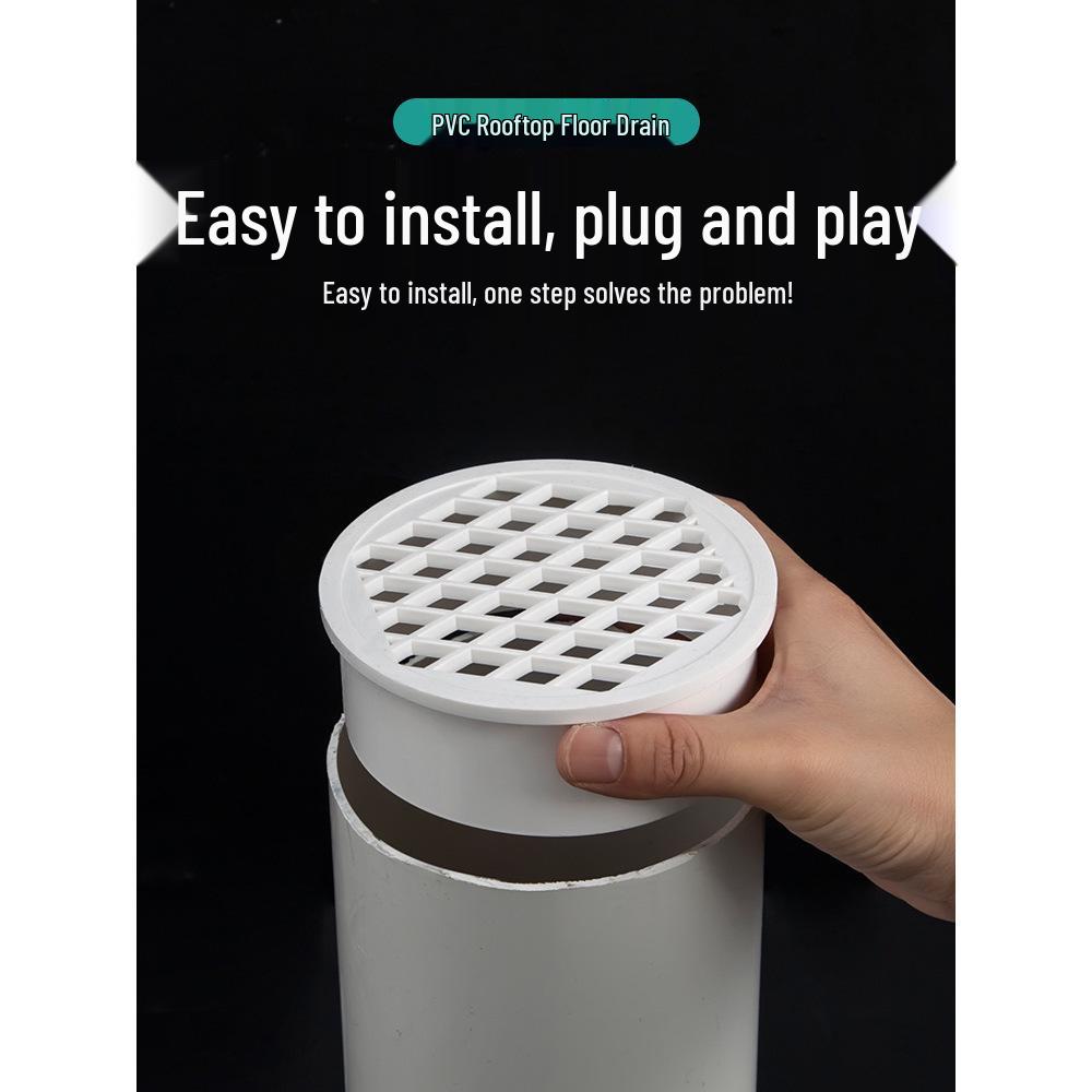Universal Anti-Clog Plastic Floor and Rooftop Drain Filter Cover