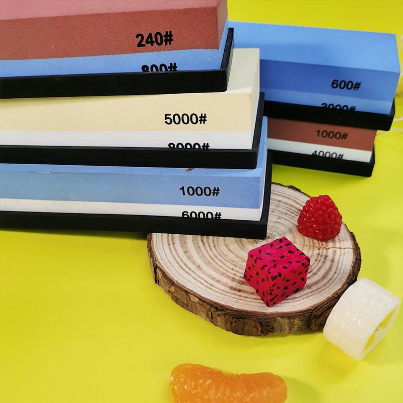 Schleifstein Messerschärfer Professioneller Schleifstein Dual Side Set Schleifen Shapner Wasser Wetstone Küchenzubehör Werkzeuge