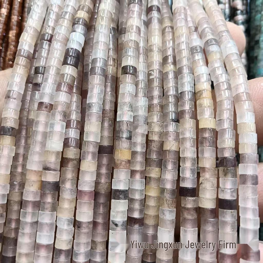 2x4mm Natural Agate Stone Separator Beads for DIY Jewelry Making - Loose Semi-Finished Accessories In Stock