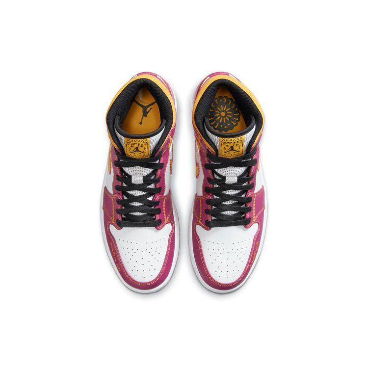 Pánské tenisky Air Jordan 1 Mid Día de Muertos Fialové DC0350-100