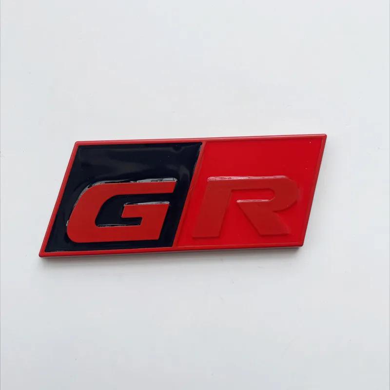 1Pc 3D Metal GR SPORT Logo Emblem Badge Car Body Trunk Deccor Sticker For CHR RAV4 Camry Alphard Avensis Prius Verso Crown