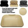Folding Auto Seat Back Table With Snack Tray Drink Storage Space Saving Design Quick Installation Car Organizers